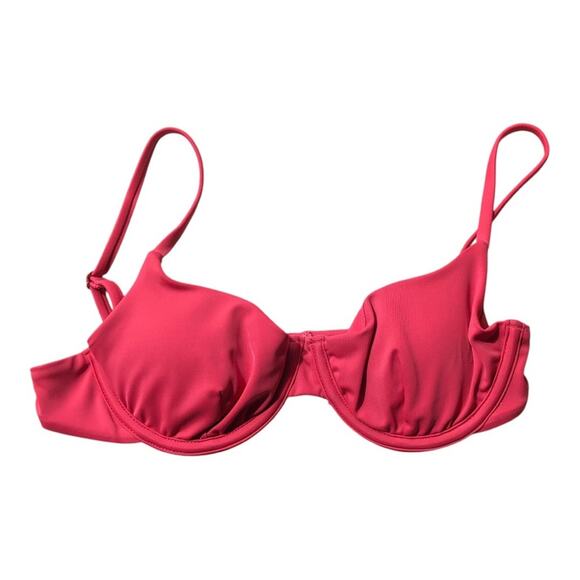 Andie NWT The Bermuda Flattering Scoop Neck Full Bust Support Top Cherry Red XS - Picture 3 of 11